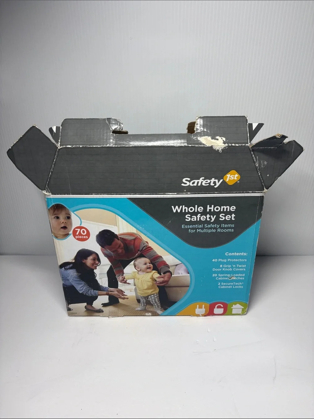 Safety 1st Whole Home Safety Set Outlet & Cabinet Hardware Kit - White